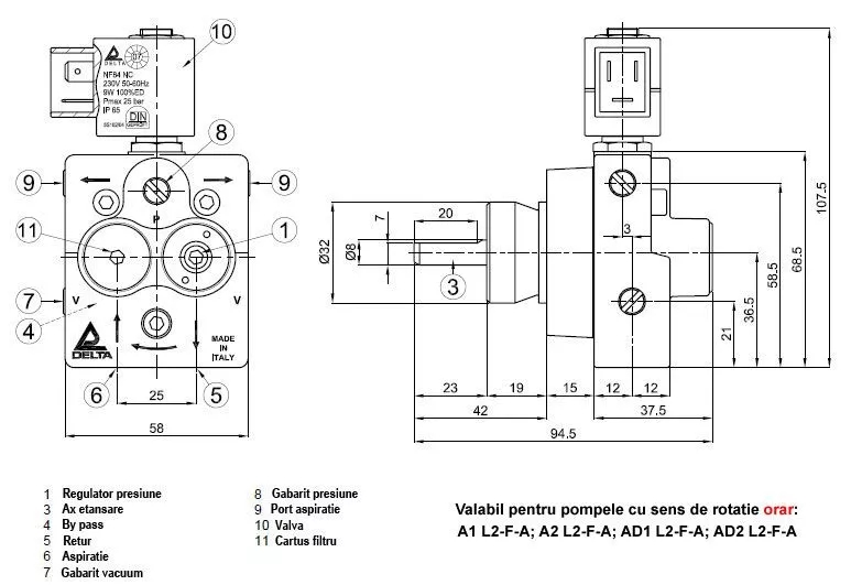 Delta A1 R1 Yakıt Pompası