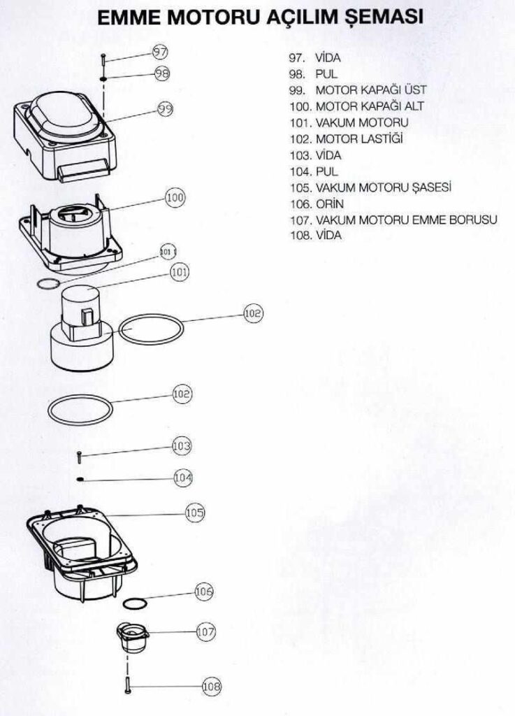 rota ht 30 zemin temizleme makinesi emme motoru acilim semasi 737x1024 - Elektrikli Zemin Temizleme Makinesi
