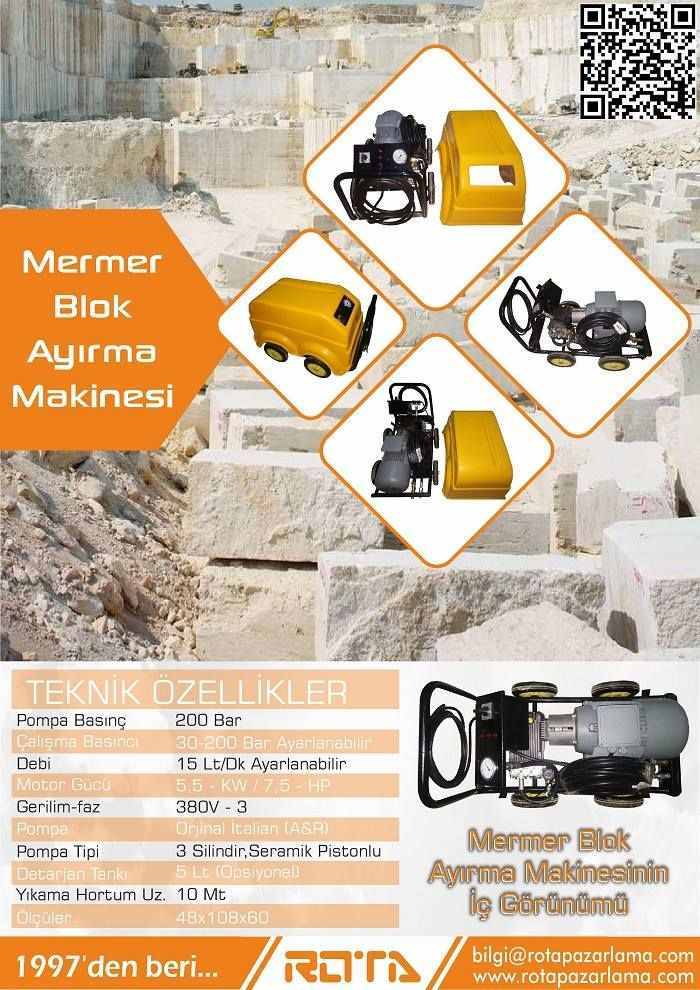 mermer blok ayirma makinasi 4 - Mermer Blok Ayırma Makinesi